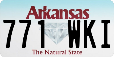 AR license plate 771WKI