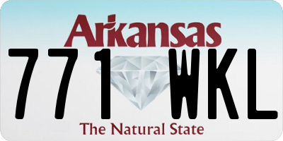 AR license plate 771WKL