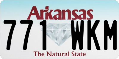 AR license plate 771WKM
