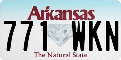 AR license plate 771WKN