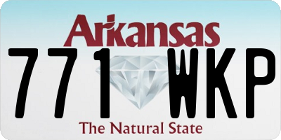 AR license plate 771WKP