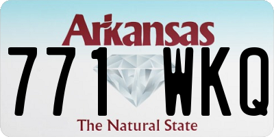 AR license plate 771WKQ