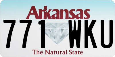 AR license plate 771WKU