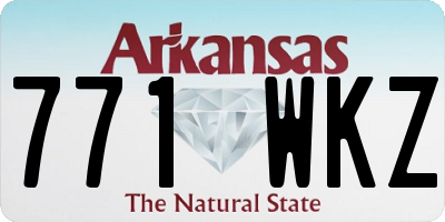 AR license plate 771WKZ