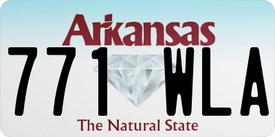 AR license plate 771WLA