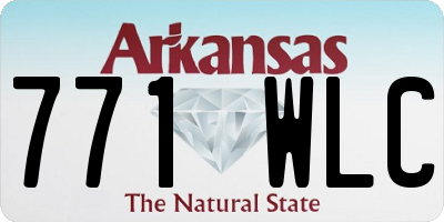 AR license plate 771WLC