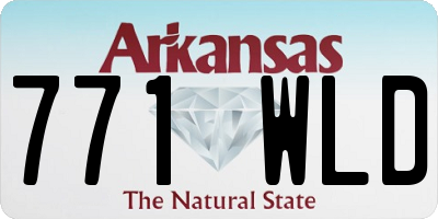 AR license plate 771WLD