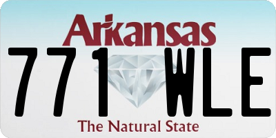 AR license plate 771WLE