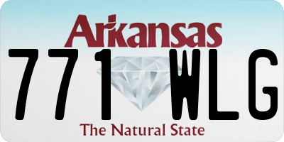 AR license plate 771WLG