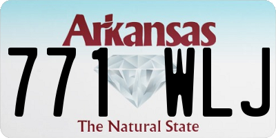 AR license plate 771WLJ