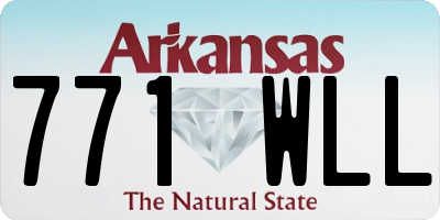 AR license plate 771WLL