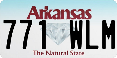 AR license plate 771WLM