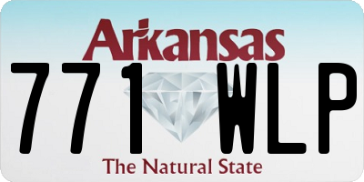AR license plate 771WLP