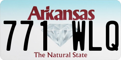 AR license plate 771WLQ