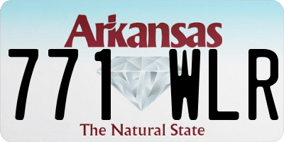 AR license plate 771WLR