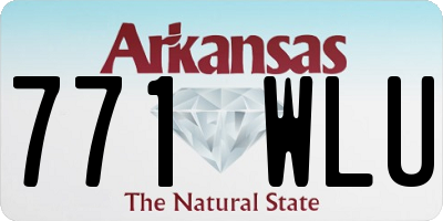 AR license plate 771WLU