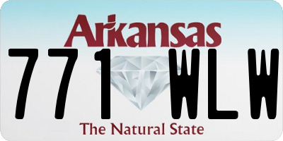 AR license plate 771WLW
