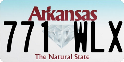 AR license plate 771WLX