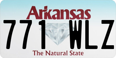 AR license plate 771WLZ