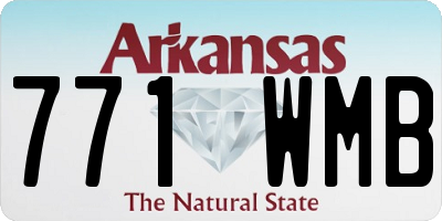 AR license plate 771WMB