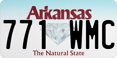 AR license plate 771WMC