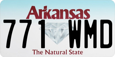 AR license plate 771WMD