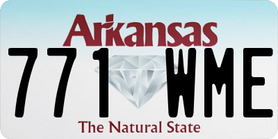 AR license plate 771WME