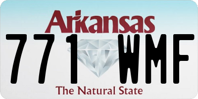AR license plate 771WMF