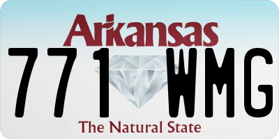 AR license plate 771WMG