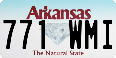 AR license plate 771WMI