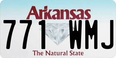 AR license plate 771WMJ