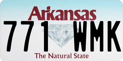 AR license plate 771WMK