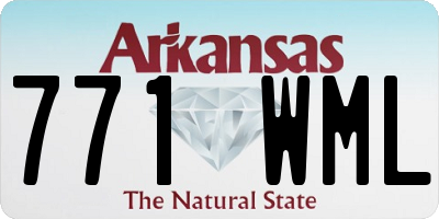 AR license plate 771WML
