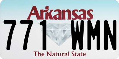 AR license plate 771WMN
