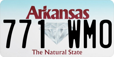 AR license plate 771WMO
