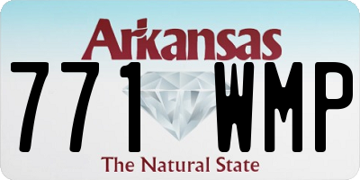 AR license plate 771WMP
