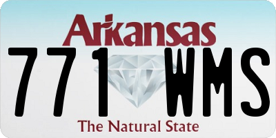 AR license plate 771WMS