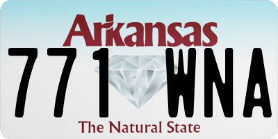 AR license plate 771WNA