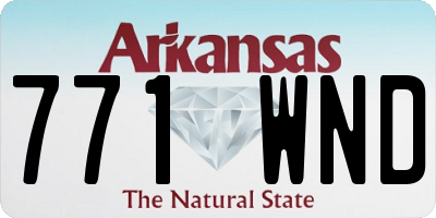 AR license plate 771WND