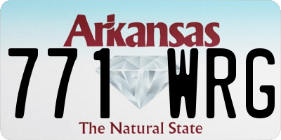 AR license plate 771WRG