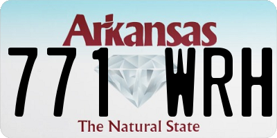 AR license plate 771WRH