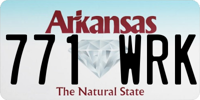 AR license plate 771WRK