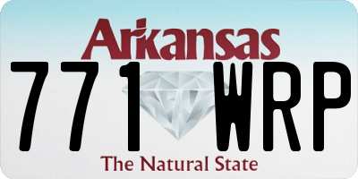 AR license plate 771WRP