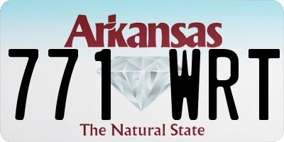 AR license plate 771WRT