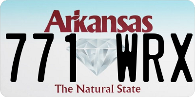 AR license plate 771WRX