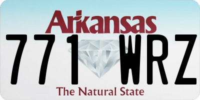 AR license plate 771WRZ