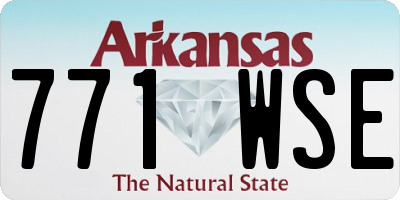 AR license plate 771WSE