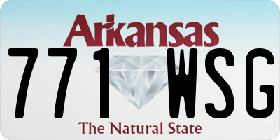 AR license plate 771WSG