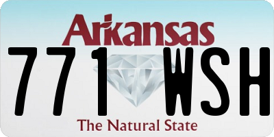 AR license plate 771WSH