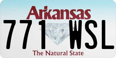 AR license plate 771WSL